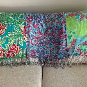 Lilly Pulitzer 3 Murfee scarf bundle #3